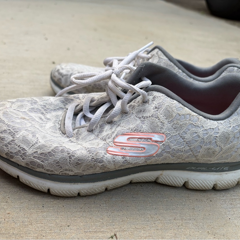 Skechers Women's Lace Overlay Sneakers